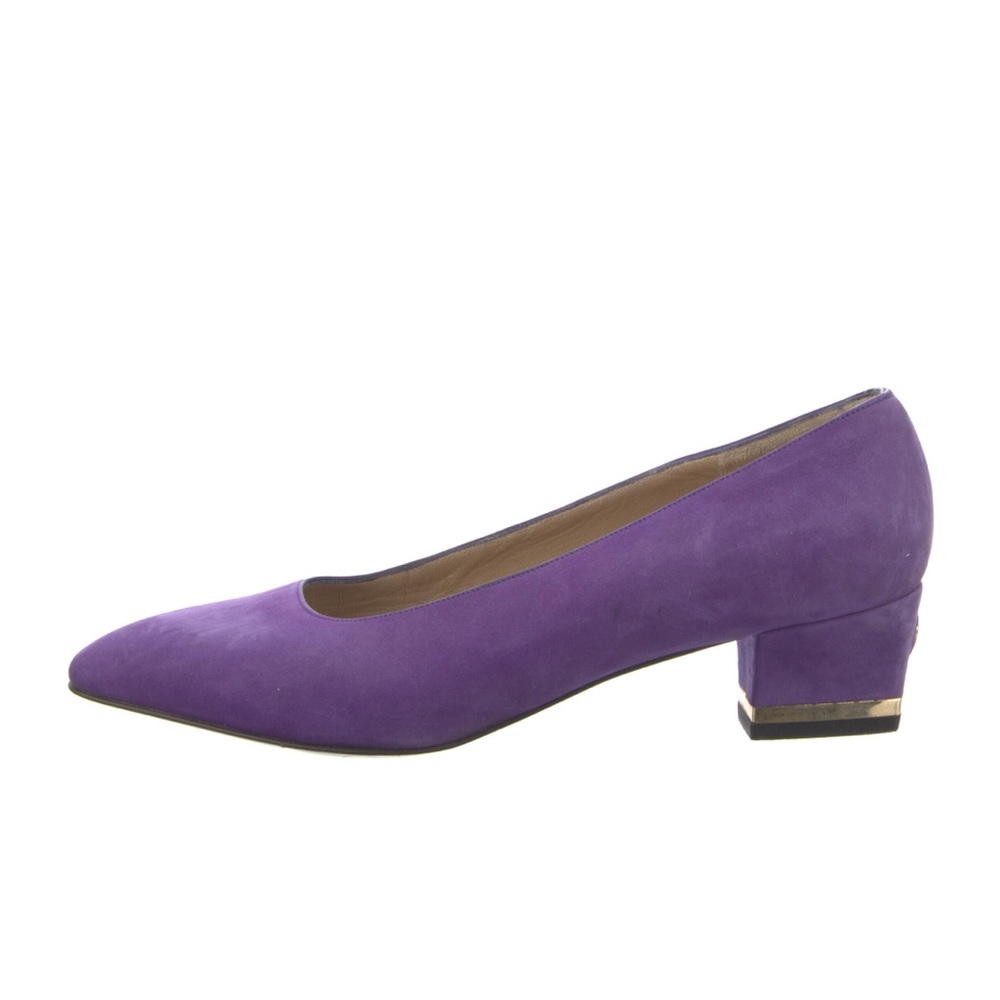 St. John purple low heels pumps shoes 6.5